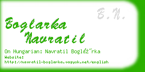 boglarka navratil business card